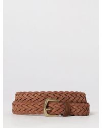Brooksfield - Woven Suede Belt - Lyst