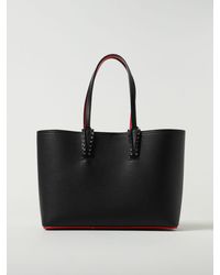 Christian Louboutin - Cabata Bag In Grained Leather With Studs - Lyst