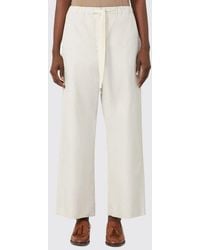 Max Mara - Cotton Wide-Leg Trousers - Lyst