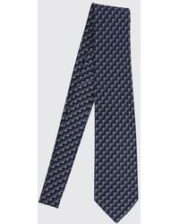 Ferragamo - Classic Silk Tie With All-Over Gancini Monogram Print - Lyst