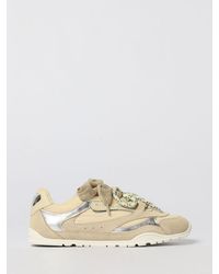 Pinko - Yulia Leather And Nylon Sneakers - Lyst