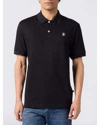 Billionaire - Short-Sleeved Cotton Polo Shirt With Applied Logo - Lyst