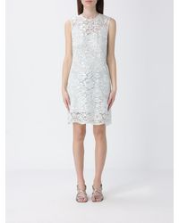 Twinset - Lace Mini Dress With Lace Inserts - Lyst