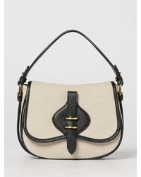 Coccinelle - Mavery Canvas And Grained Leather Bag - Lyst