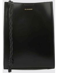 Jil Sander - Sac Cabas Tangle En Cuir De Veau Lisse Avec Anse Tressée - Lyst