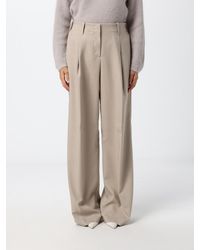 Herno - High-Waisted Technical Fabric Palazzo Trousers With Pleats - Lyst