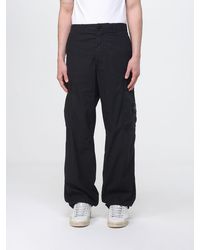 Stone Island - Cotton Canvas Cargo Trousers - Lyst
