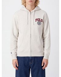 Polo Ralph Lauren - Zip-Up Cotton-Blend Hoodie With Kangaroo Pocket - Lyst