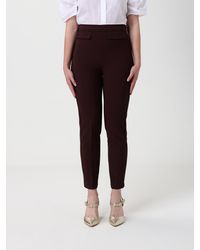 Elisabetta Franchi - Crepe Cropped Trousers - Lyst