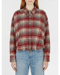 R13 - Cotton Check Shirt - Lyst