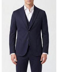 Circolo 1901 - Formal Single-Breasted Stretch Cotton Blazer With Two Buttons - Lyst