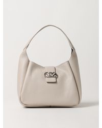 Emporio Armani - Structured Leather Tote Bag - Lyst