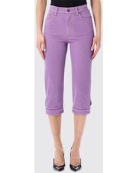 Versace - Cropped Fit Denim Jeans - Lyst