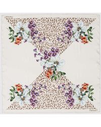 Twinset - Fabric Foulard With Floral Print - Lyst