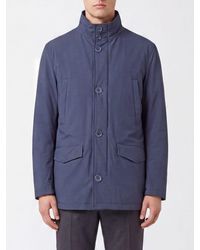 Herno - Water-Repellent Technical Fabric Windbreaker Jacket With High Collar - Lyst