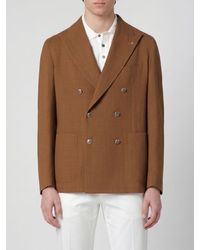 Tagliatore - Virgin Wool Double-Breasted Blazer - Lyst