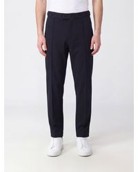 Giorgio Armani - Slim Fit Virgin Wool Trousers With Off-Center Closure - Lyst