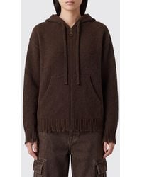 Uma Wang - Sweat À Capuche Zippé En Pur Cachemire Avec Poche Kangourou - Lyst