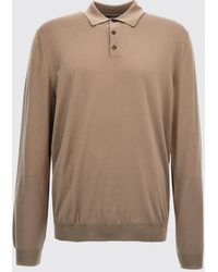 Zanone - Virgin Wool Knit Polo Shirt - Lyst
