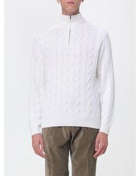 Luciano Barbera - Pure Cashmere Half-Zip High-Neck Jumper - Lyst