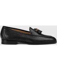 Doucal's - Deerskin Tassel Loafers - Lyst