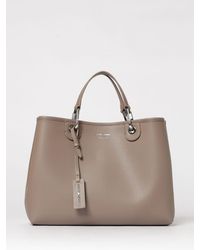 Emporio Armani - Myea Medium Grained Faux Leather Bag - Lyst