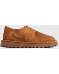Marsèll - Sancrispa Alta Pomice Suede Derby Shoes With Platform Sole - Lyst