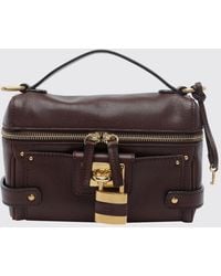 Chloé - Chlo&Eacute Paddington Mini Smooth Leather Handbag With Padlock And Strap - Lyst