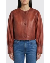 Chloé - Chlo&Eacute Nappa Leather Jacket - Lyst