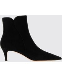 Gianvito Rossi - Levy Wildleder-Stiefeletten Mit Mandelförmiger Spitze Und Stiletto-Absatz - Lyst