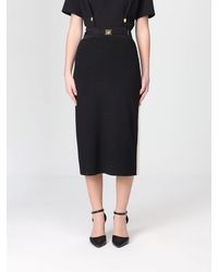 Elisabetta Franchi - Viscose Pencil Skirt - Lyst