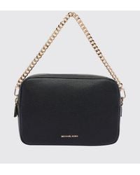 Michael Kors - Bryant Pebbled Leather Crossbody Bag With Chain Handle - Lyst