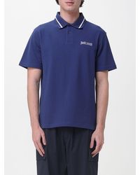 Just Cavalli - Cotton Polo Shirt With Logo - Lyst