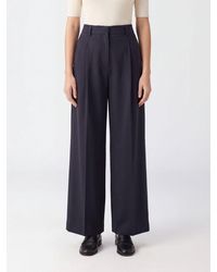 Filippa K - High-Waisted Pleated Wide-Leg Trousers - Lyst