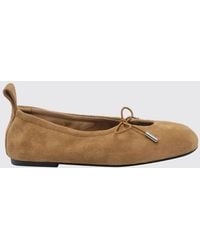 Alohas - Rosalind Suede Ballet Flats With Bow And Round Toe - Lyst