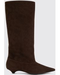 Vic Matié - Vic Mati&Eacute Knee-High Suede Boots With Almond Toe - Lyst