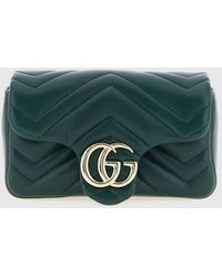 Gucci - Gg Marmont Matelassé Nappa Leather Bag - Lyst