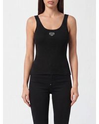 Philipp Plein - Sleeveless Slim Fit Ribbed Top - Lyst