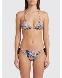 Philipp Plein - Floral Lycra Bikini Top Swimsuit - Lyst