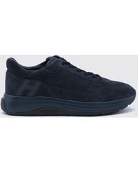 Hogan - Hi-Light Suede Calfskin Leather Sneakers With Tone-On-Tone H Logo - Lyst