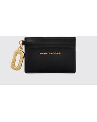 Marc Jacobs - Flat Leather Card Holder With Double J Logo - Lyst