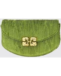 Ganni - Lulu Moiré Velvet Wallet On Chain Bag - Lyst