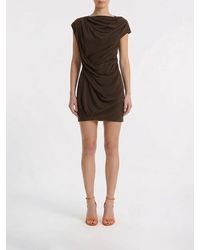 Entire studios - Draped Jersey Twist Mini Dress - Lyst