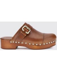 Chloé - Chlo&Eacute Jeannette Leather Sabot - Lyst