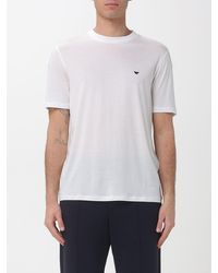 Emporio Armani - Cotton And Lyocell Blend T-Shirt - Lyst