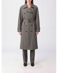 TOTEME - Double-Breasted Cotton-Blend Trench Coat With Adjustable Belt - Lyst