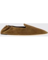 The Row - Casa Suede Loafers With Elasticated Heel - Lyst