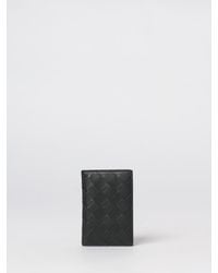 Bottega Veneta - Intrecciato Woven Calfskin Bifold Card Holder - Lyst