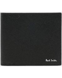 Paul Smith - Bifold Leather Wallet With Interior Graphic Print - Lyst