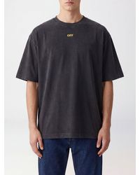 Off-White c/o Virgil Abloh - Relaxed Fit Graphic Logo Print Cotton T-Shirt - Lyst